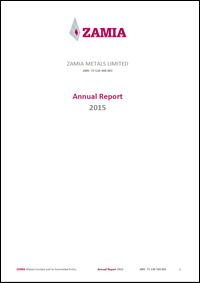 zamia 2015 annual report